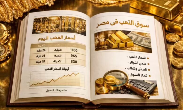 دليل فهم سوق الذهب في مصر وأسعار الذهب اليوم