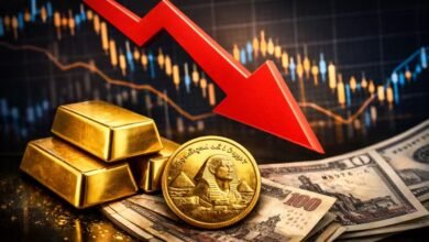 تراجع أسعار الذهب في مصر وتحليل أسباب انخفاض الذهب وتأثير الدولار والفائدة