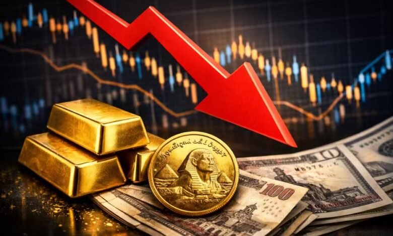 تراجع أسعار الذهب في مصر وتحليل أسباب انخفاض الذهب وتأثير الدولار والفائدة