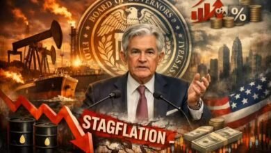 صورة تعبيرية عن اجتماع الفيدرالي الأمريكي وتأثير ارتفاع أسعار النفط على التضخم ومخاطر الركود التضخمي في الاقتصاد العالمي