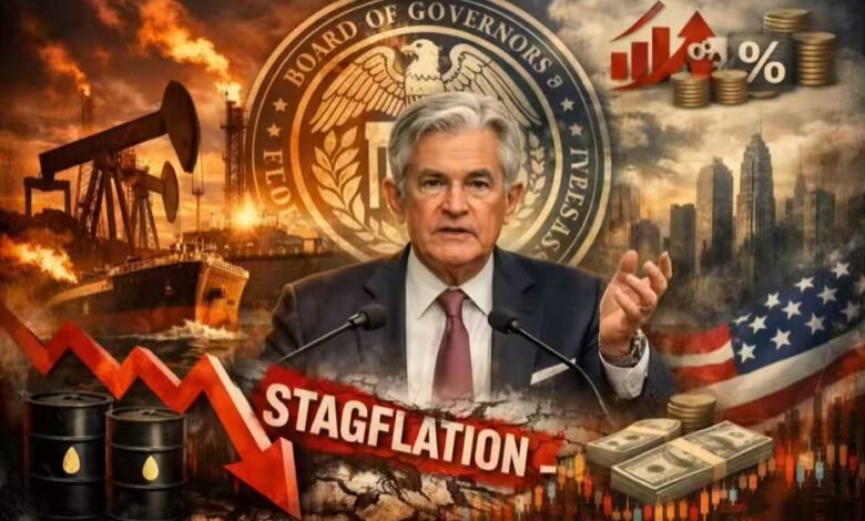 صورة تعبيرية عن اجتماع الفيدرالي الأمريكي وتأثير ارتفاع أسعار النفط على التضخم ومخاطر الركود التضخمي في الاقتصاد العالمي