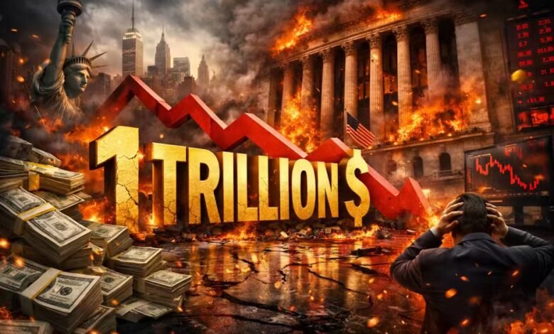 خسارة تريليون دولار من سوق الأسهم الأمريكية وتأثيرها على الاقتصاد العالمي والأسواق المالية