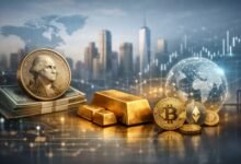 تحول النظام المالي العالمي مع الدولار والذهب والعملات الرقمية في مشهد اقتصادي حديث