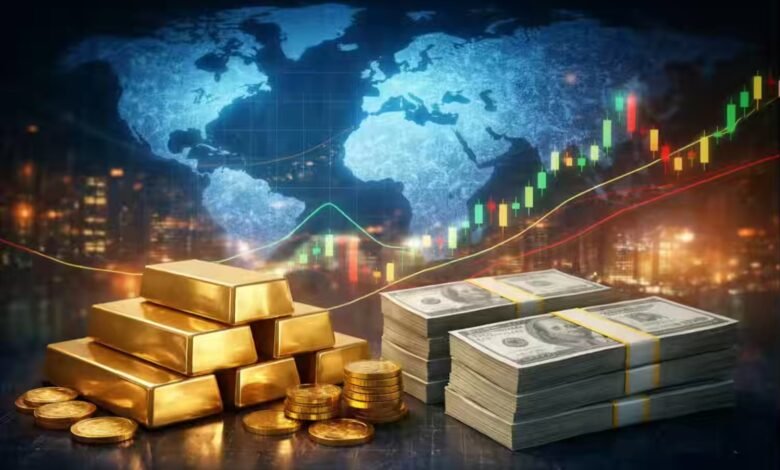 كيف يؤثر الدولار والذهب علي الاقتصاد العالمي