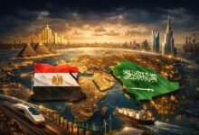 صعود مصر والسعودية في الاقتصاد العالمي مع إبراز البنية التحتية والطاقة والاستثمار والربط التجاري العالمي