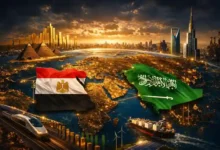 صعود مصر والسعودية في الاقتصاد العالمي مع إبراز البنية التحتية والطاقة والاستثمار والربط التجاري العالمي