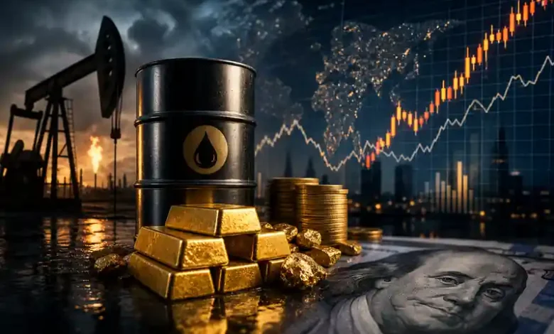 تأثير ارتفاع أسعار النفط على الذهب والدولار في الأسواق العالمية وانعكاسه على الاقتصاد المصري