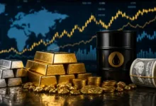 الذهب والفضة والنفط والدولار في الأسواق العالمية وسط تقلبات اقتصادية وارتفاع المعادن النفيسة